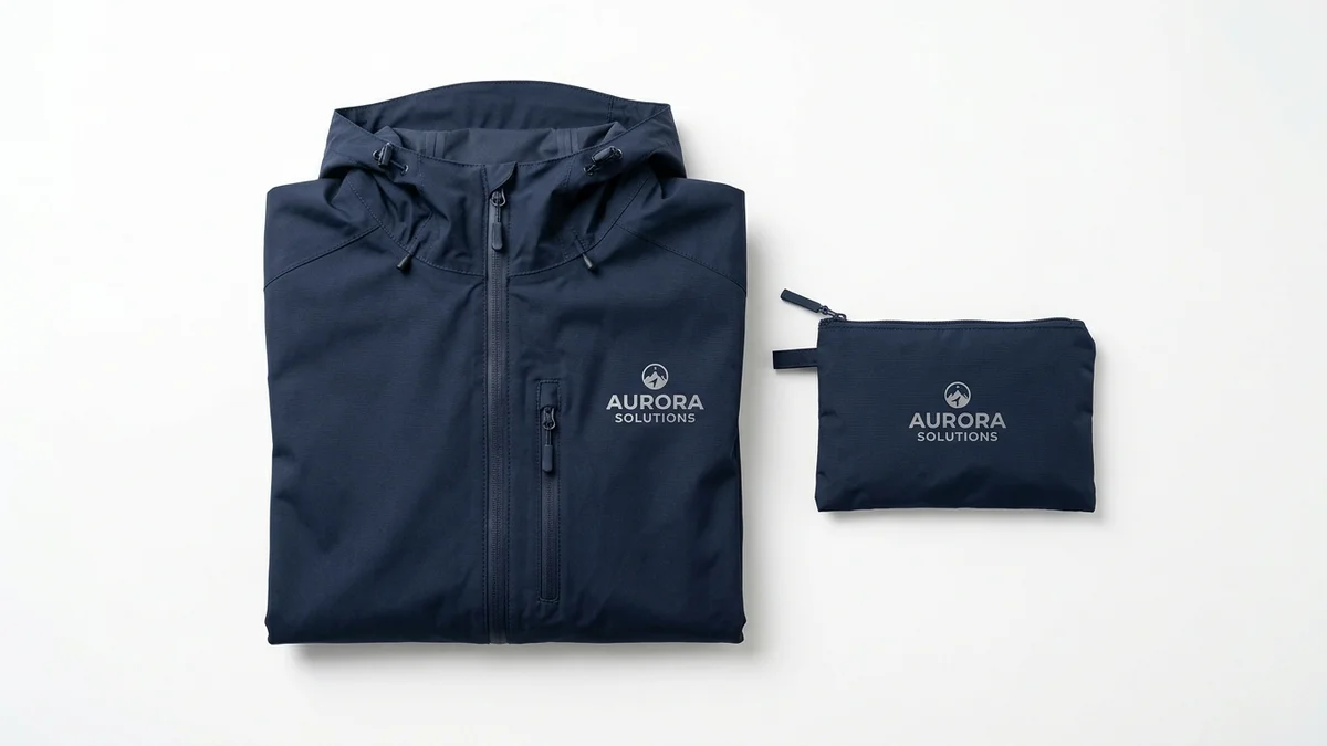 Impermeables corporativos estampados con logo para dotación de empresas en Colombia