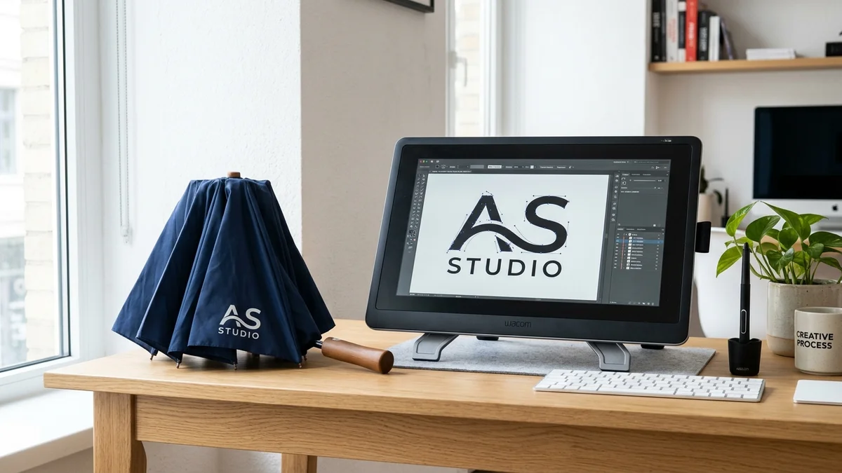 Guía de preparación de archivos vectoriales para estampado de logotipos en sombrillas e impermeables